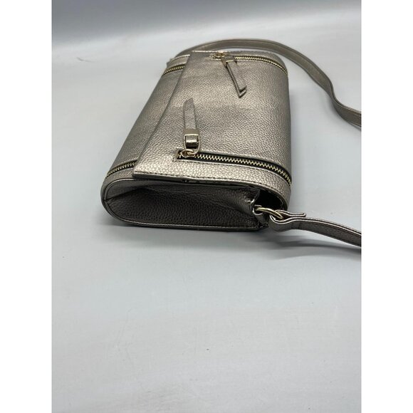 Dream Control clutch handbag purse gold snap front adjustable strap 2 zip READ - Picture 13 of 13